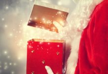 The parents who cancelled Christmas Santa Claus holding a present