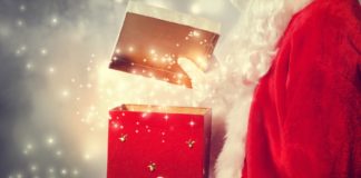 The parents who cancelled Christmas Santa Claus holding a present