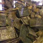Suitcases and other objects of prisoners killed at Auschwitz.