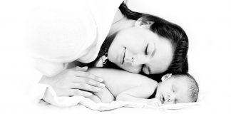 Portrait of a mother motherly love