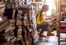 Amid people and books people and books