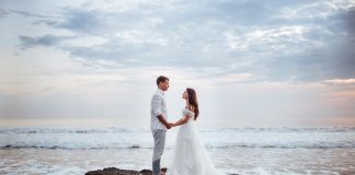 Saying “I do” Saying "I do" wedding, ceremony, marriage, couple, family, beach, sea