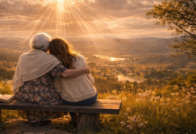 The face of a love that waits at the gates of Heaven