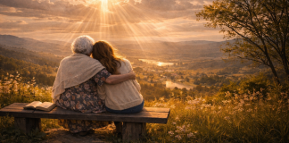 The face of a love that waits at the gates of Heaven