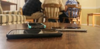 Our lives, with all our phones on the table